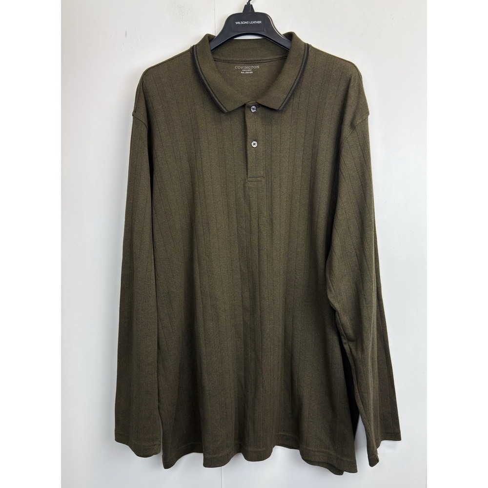Vintage Covington Mens XXL (50-52) Polo Shirt‎ Long Sleeve Cotton Blend